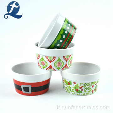 Set di scodelle per zuppa rotonda colorata in ceramica da tavola